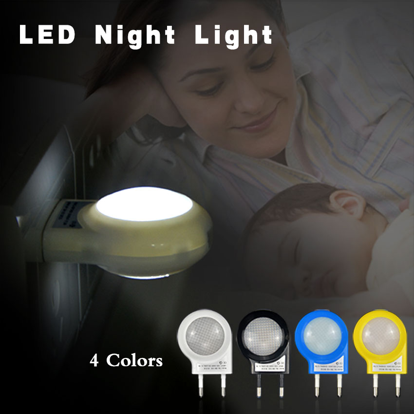 Plug-In Night Light LED Bedroom Lamp